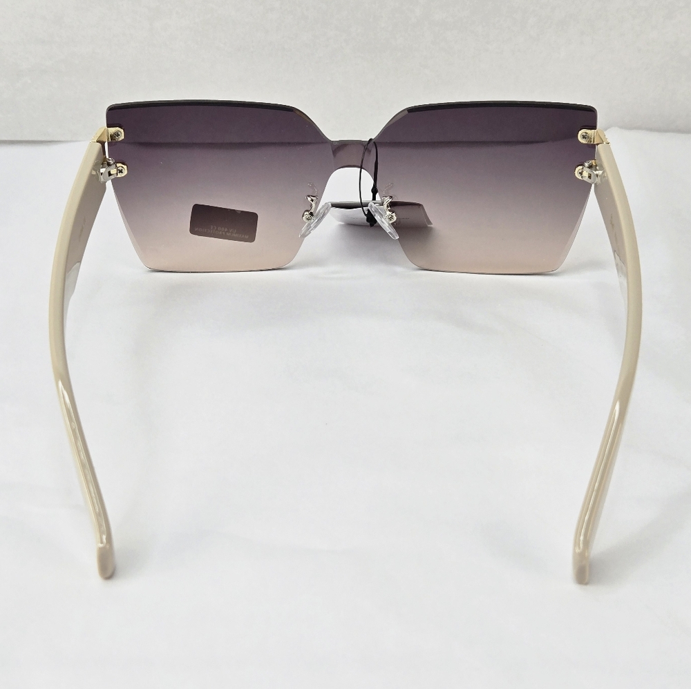 Giselle Rimless Gradient Lens Contemporary Collection Women's Sunglasses - Picture 4 of 10
